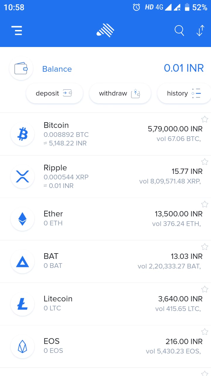 Zebpay Wallet