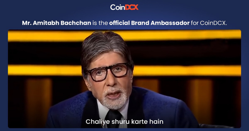 CoinDCX Appointed Amitabh Bachchan as First Brand Ambassador