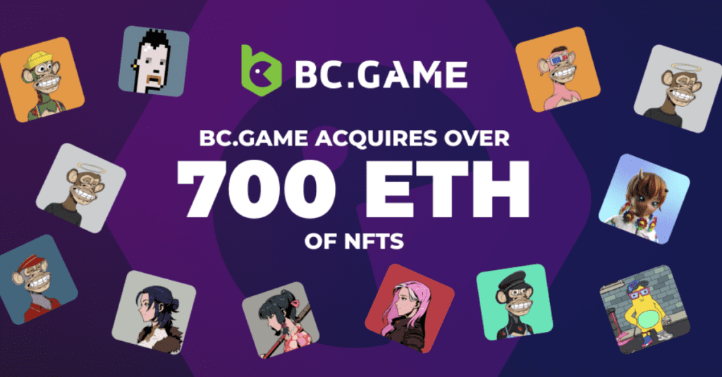 BC.GAME Invests 700 ETH in NFTs for a Better Metaverse