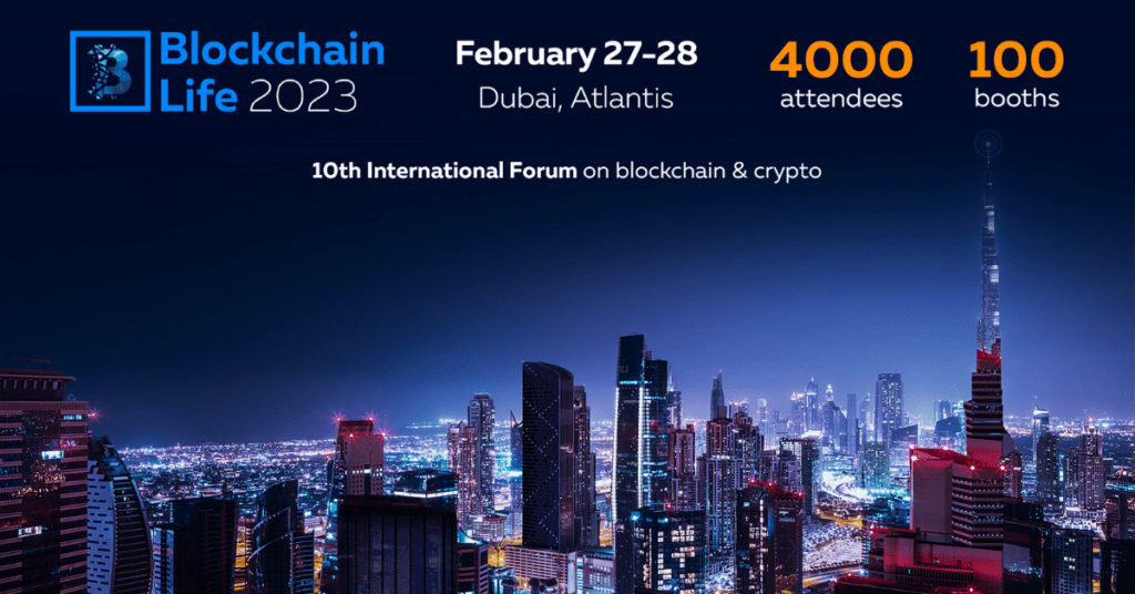 Blockchain Life 2023 Dubai Banner