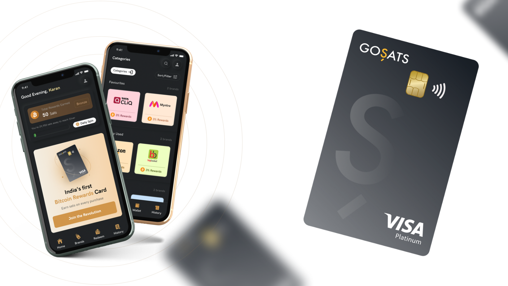 GOSATS India’s First Bitcoin Rewards Card: 1.5% BTC Back on Everything