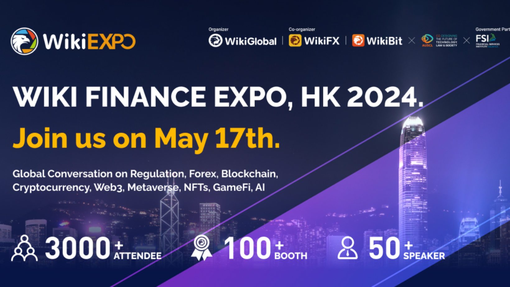 Wiki Finance Expo Hong Kong 2024 Is Coming in May!