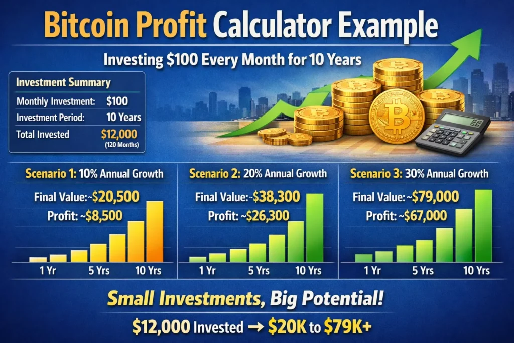 If You Invest 100 In Bitcoin Every Month For 10 Years The Surprising 