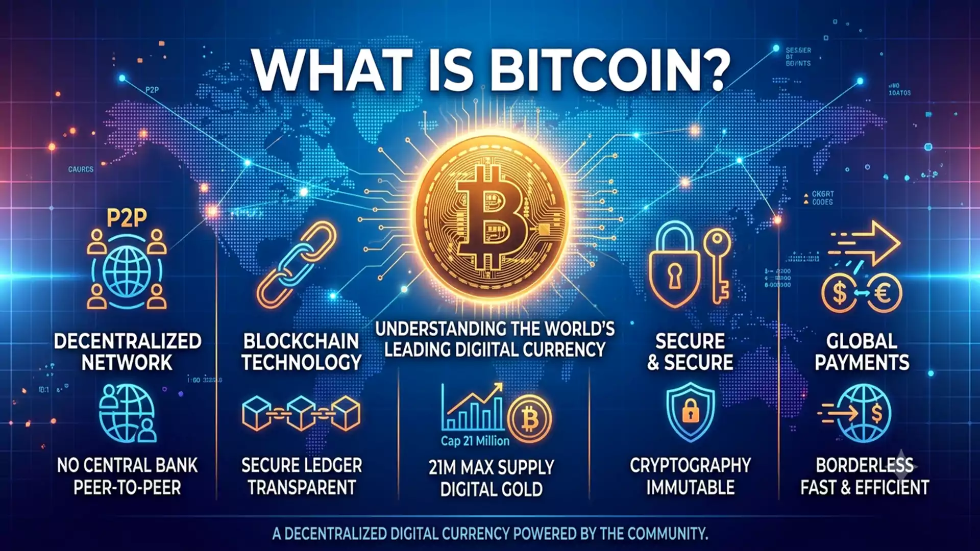 What Is Bitcoin? A Complete Guide to How Bitcoin Works, Its History, Uses, and Risks